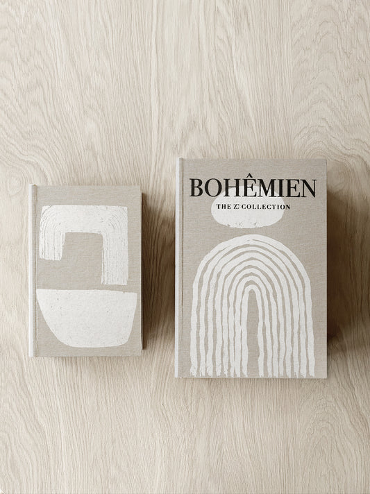 Coffee Table Books 2er Set Bohêmien (Aufbewahrungsboxen)