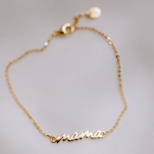 Armband Mama 18k vergoldet