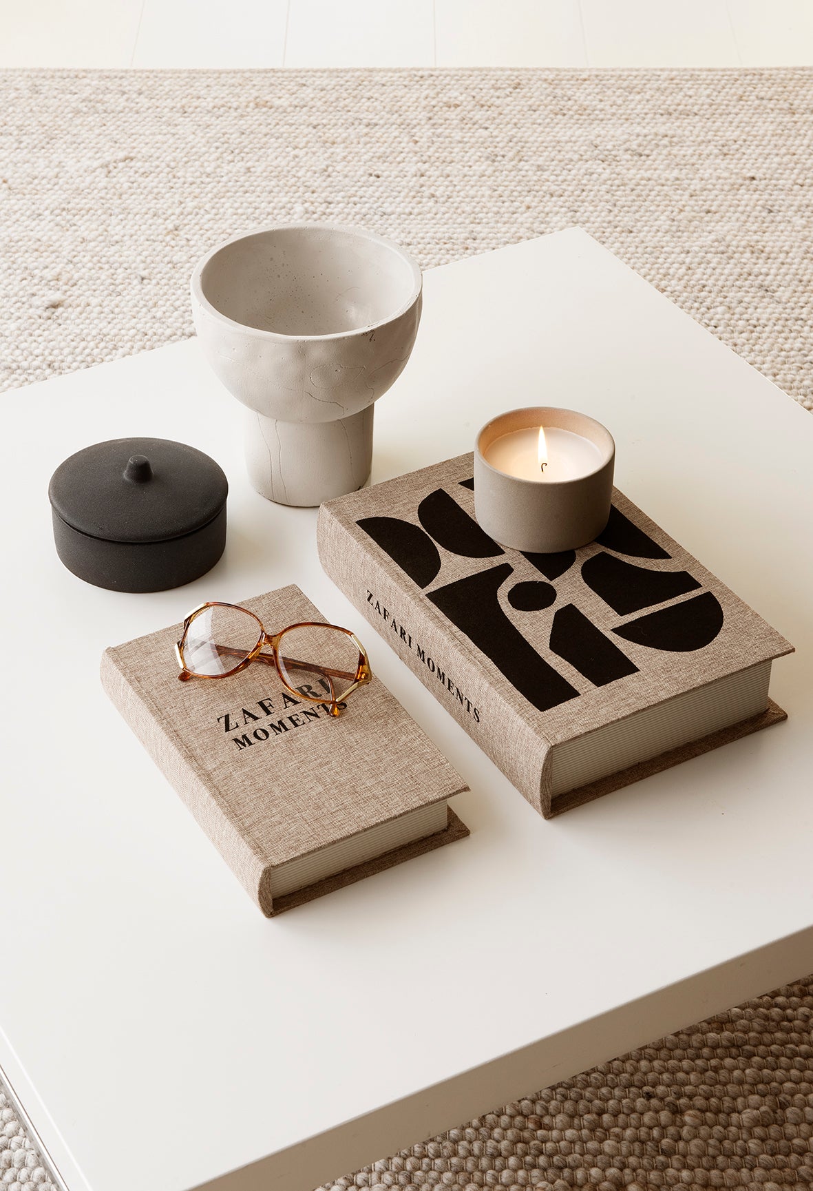 Coffee Table Books 2er Set Zafari (Aufbewahrungsboxen)