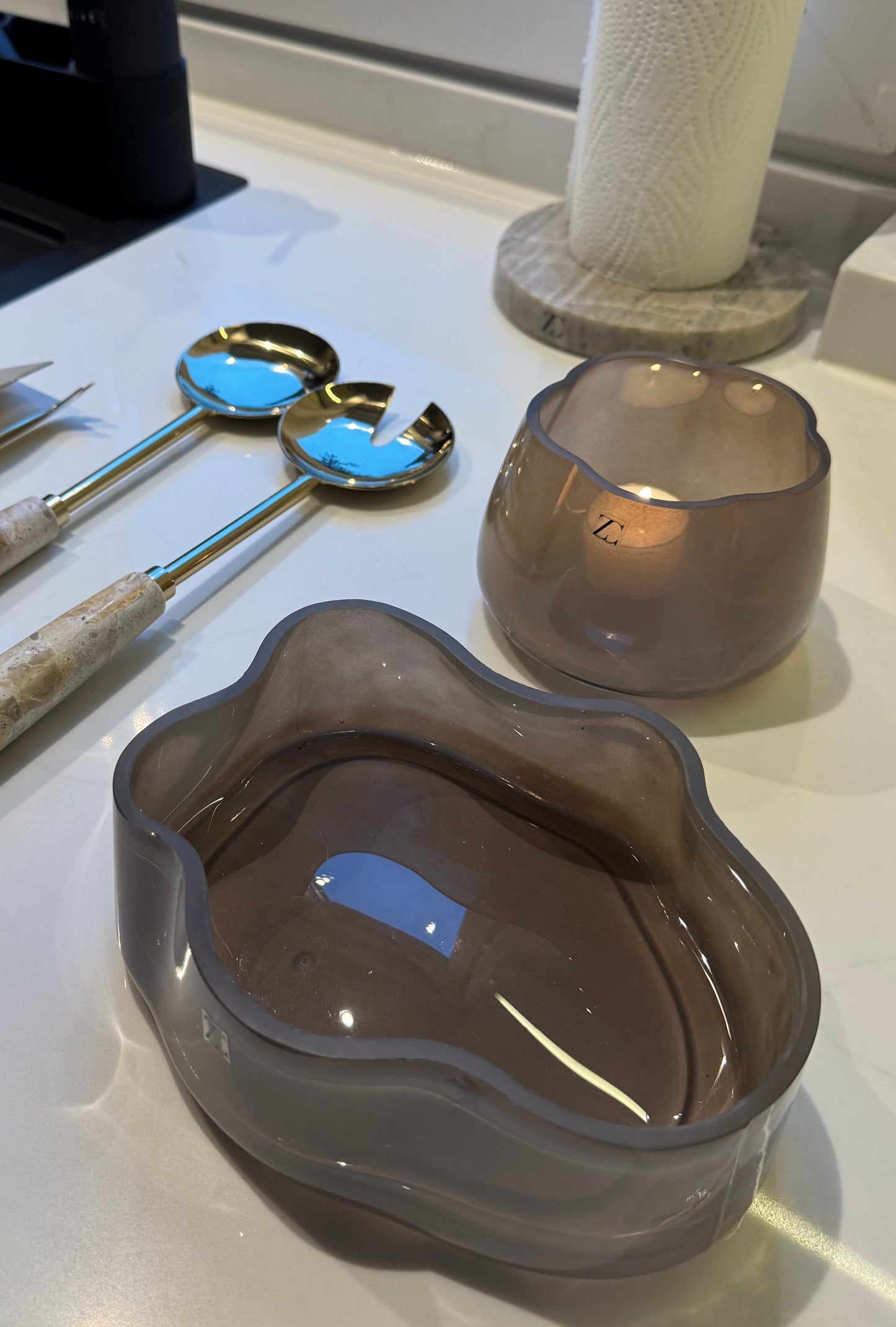 Kerzenhalter aus Glas