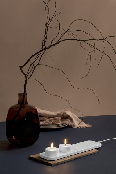 2er Set LED Teelicht, Wiederaufladbar