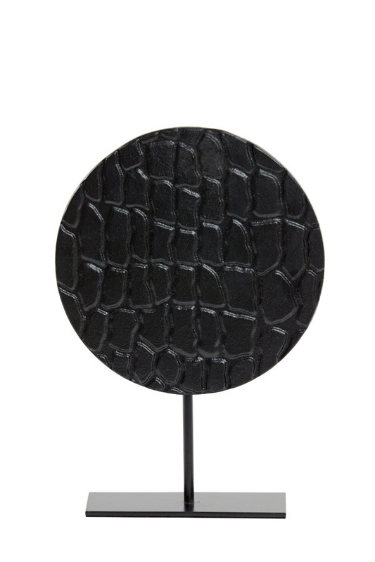 Runde Statue mit Leo Optik