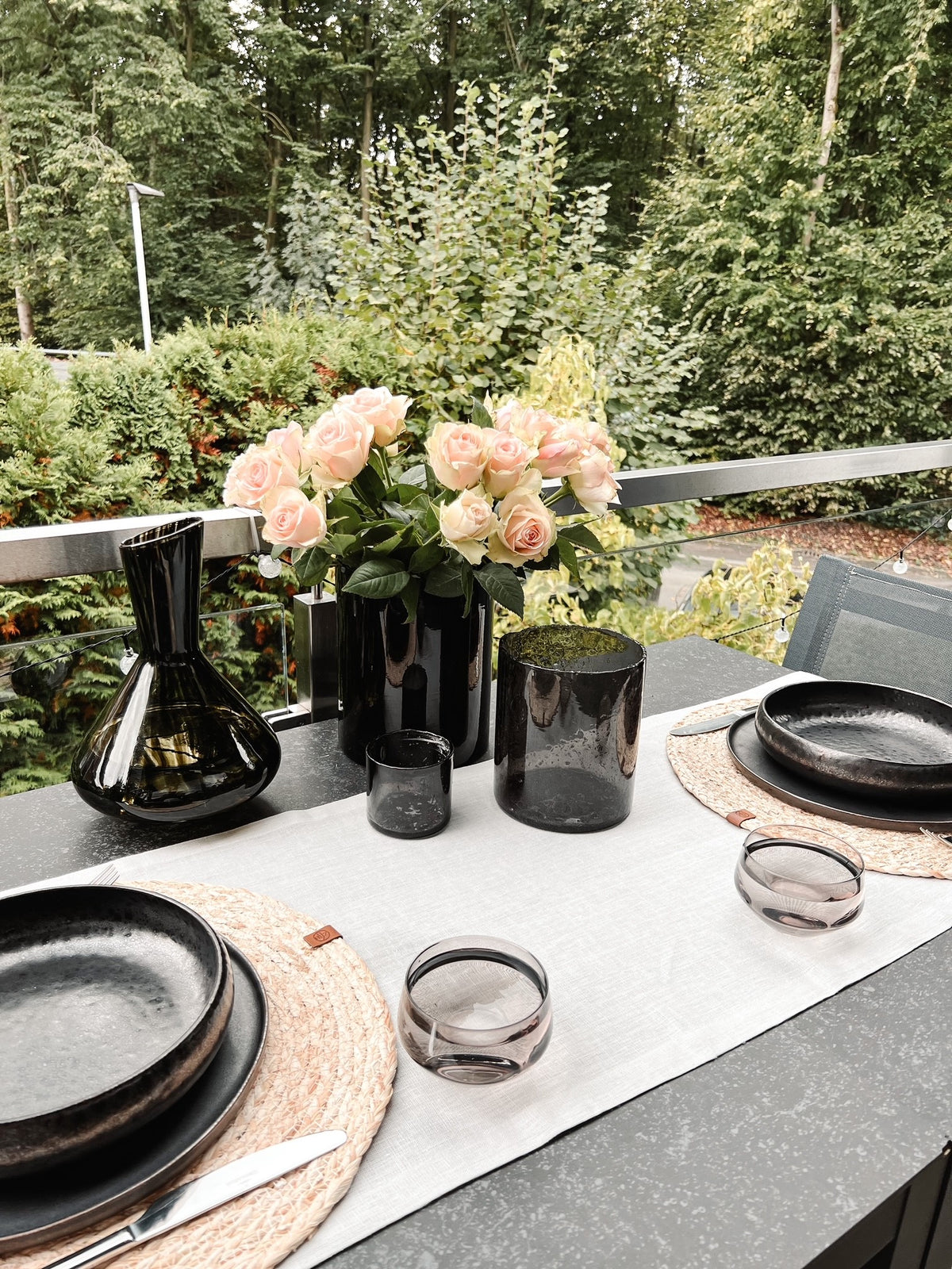 4er Set, Gläser 270ml in schwarz – MATIRI LIVING