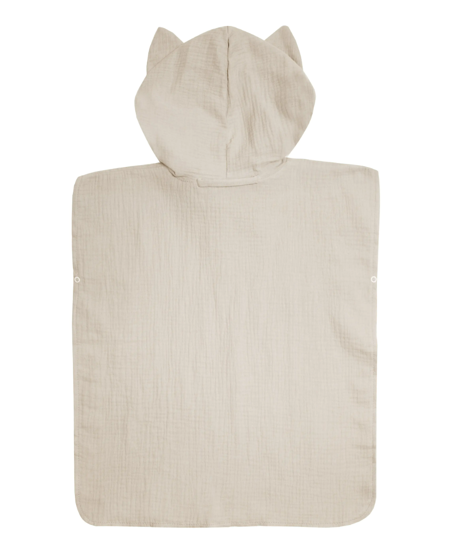 Musselin Poncho beige